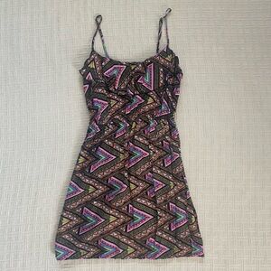 Rue 21 colorful ruffle dress.